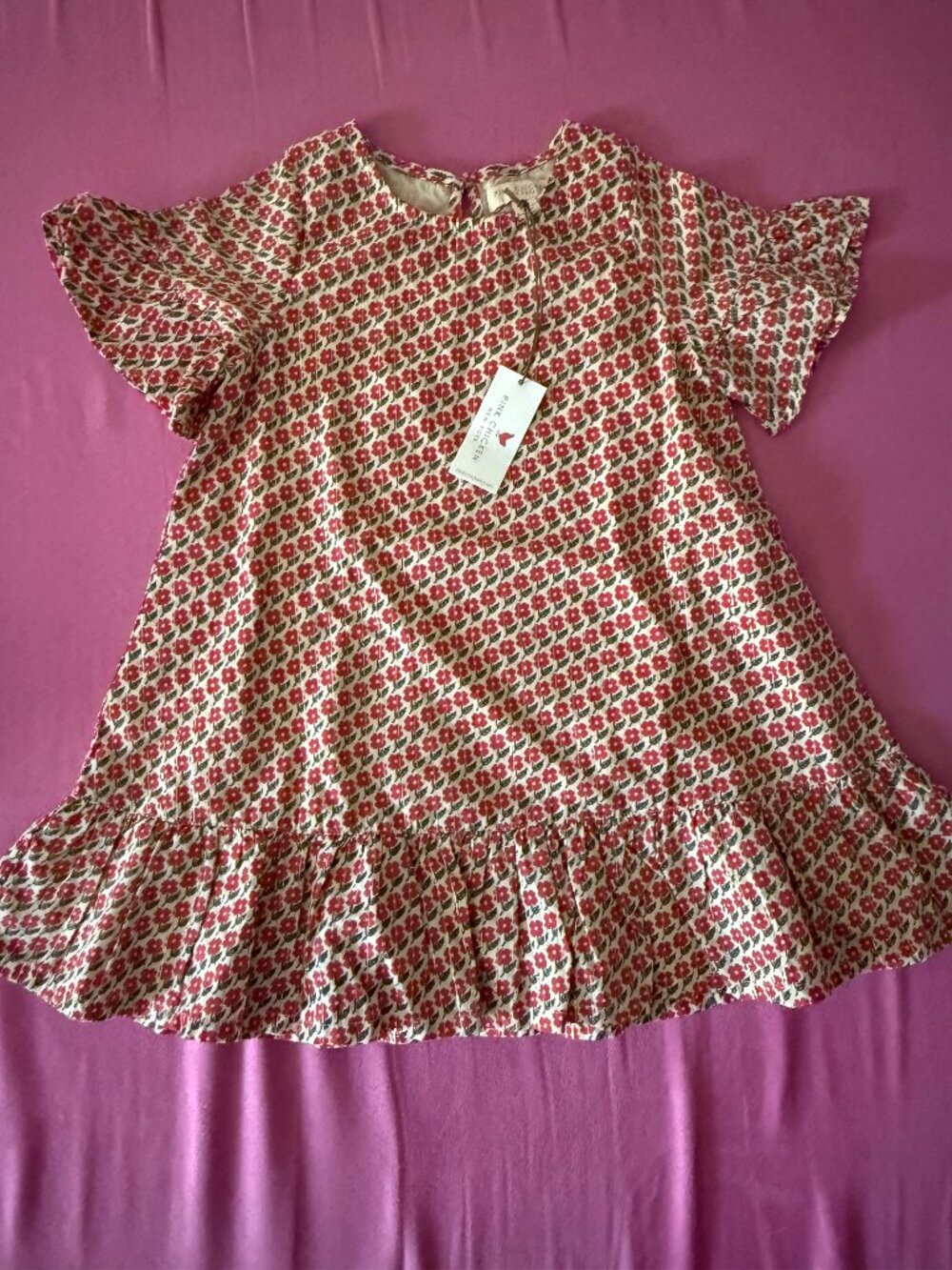 Pink Chicken Toddler Dress